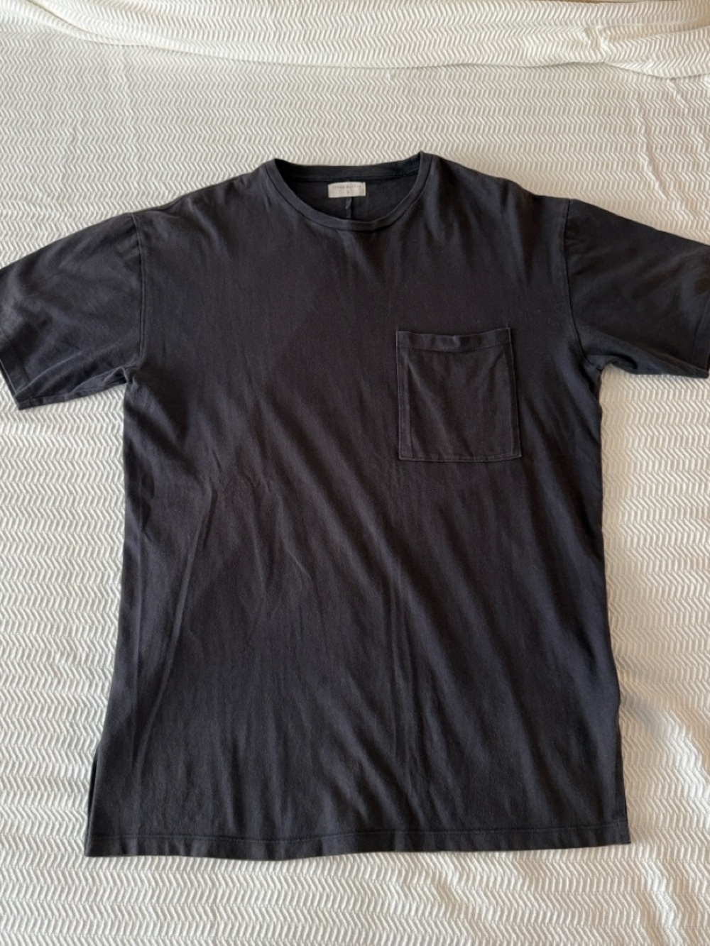 Men's Oversized Charcoal Pocket T-Shirt